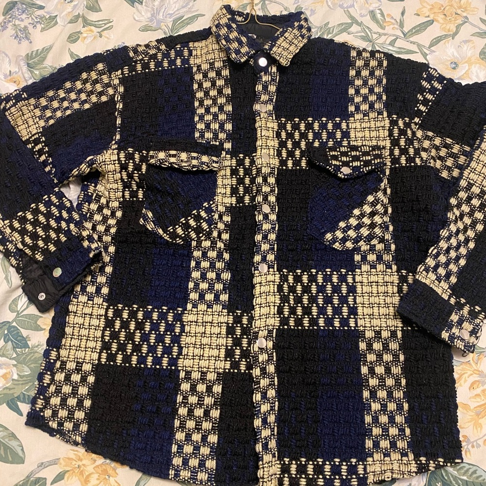 Woven work jacket